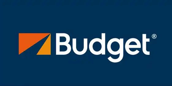 Budget car hire logo.